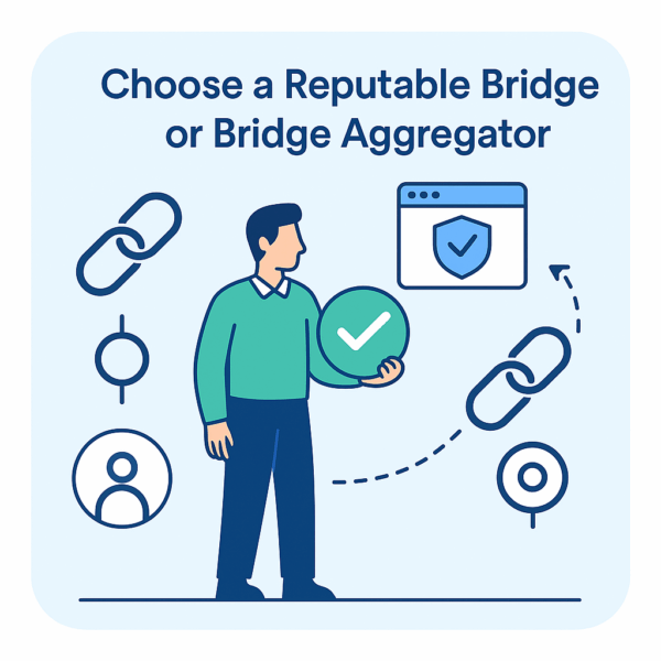 Choose a Reputable Bridge or Bridge Aggregator ✅
