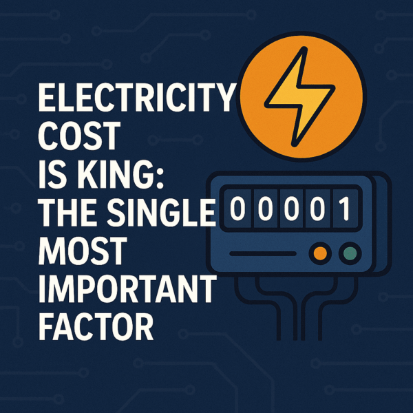 Electricity Cost is King: The Single Most Important Factor ⚡