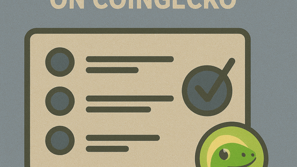 How to Create a Watchlist on CoinGecko