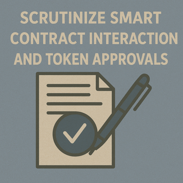 Scrutinize Smart Contract Interactions and Token Approvals ✍️