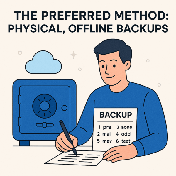 The Preferred Method: Physical, Offline Backups ✍️