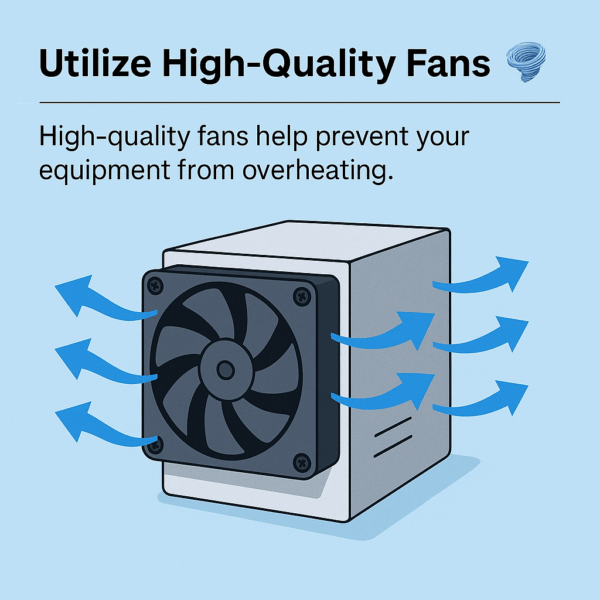 Utilize High-Quality Fans 🌀